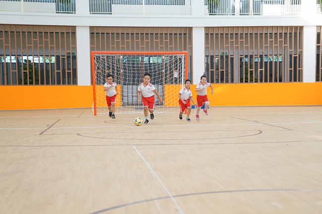  Nhà thi đấu đa năng được thiết kế chuyên nghiệp giúp học sinh phát triển thể chất, niềm đam mê thể thao 